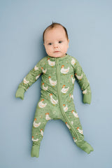 Spring Chicken Bamboo Zipper PJ’s