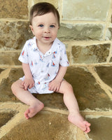 Sailboat Polo Shortie Romper