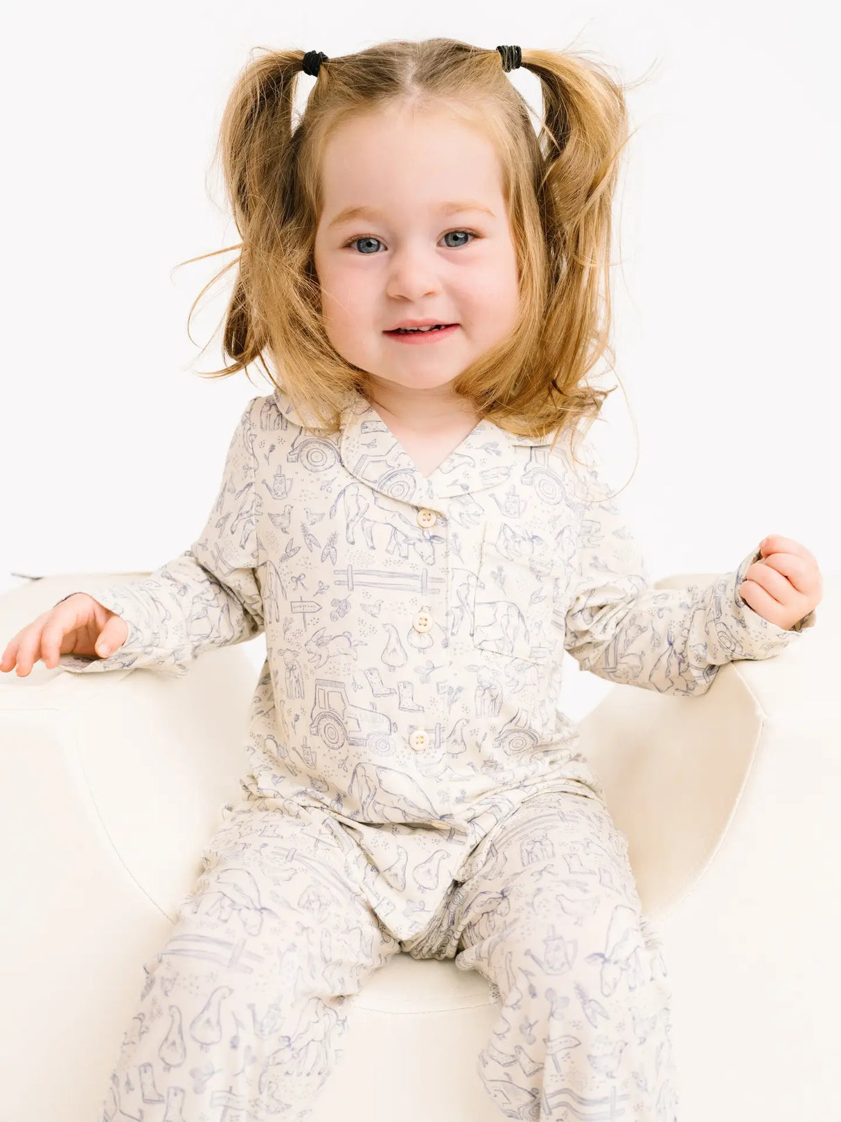 Sweet Homestead Bamboo 2-Piece Button-up PJ Set