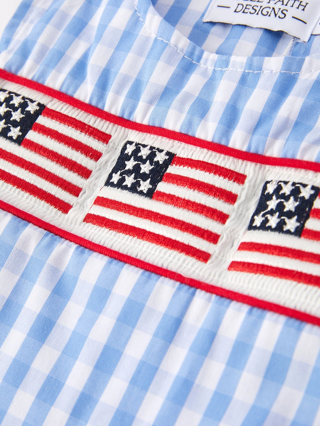 4th of July Flag Smocked Jon Jon