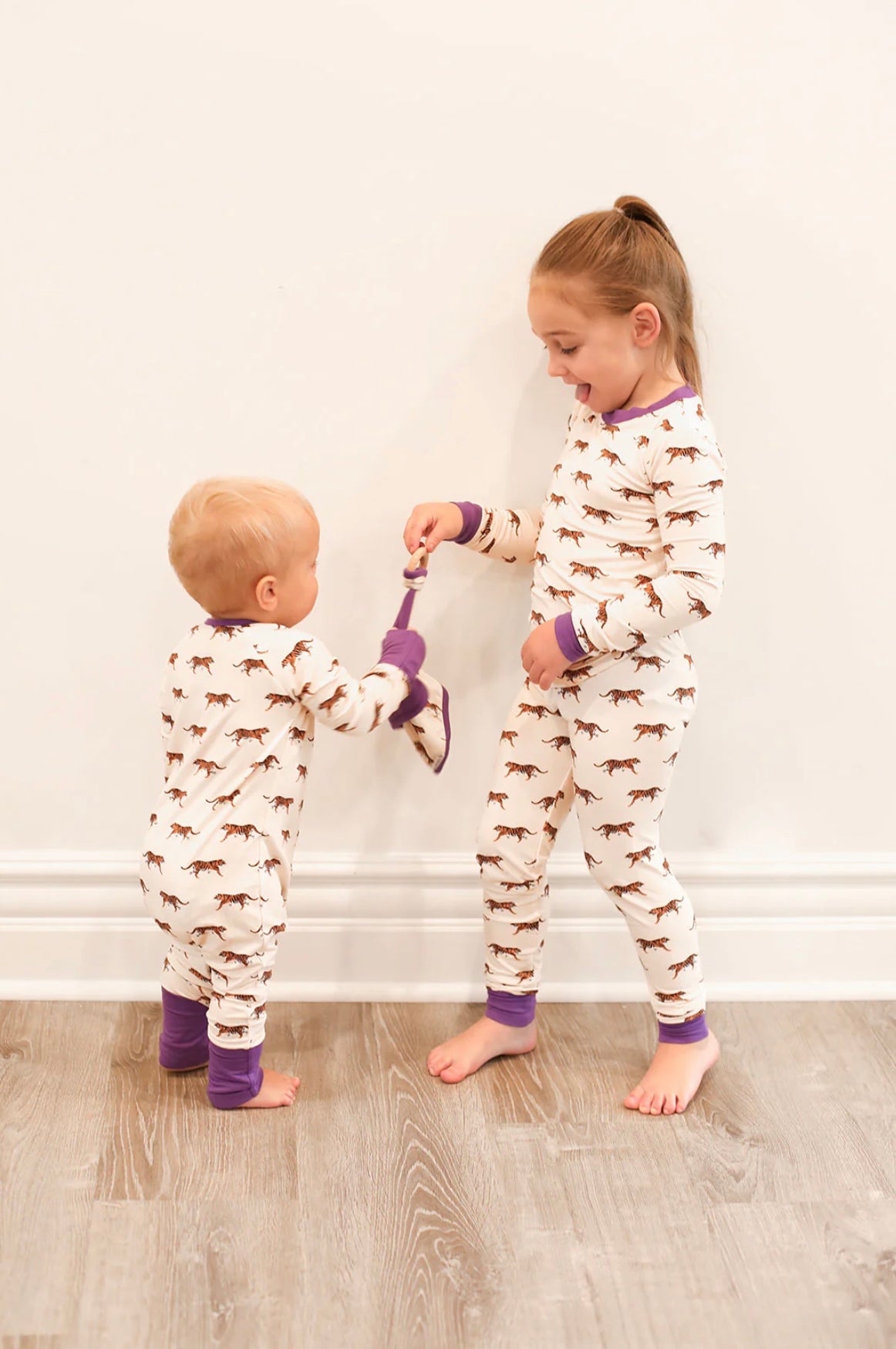 Geaux Tigers 2-Way Zipper Pj’s