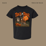 Trick or Track Halloween Tee