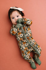 Rustic Blooms Bamboo Zipper PJ