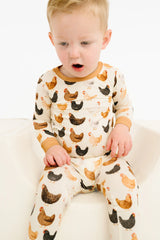Backyard Chickens Bamboo 2-Piece PJ Set