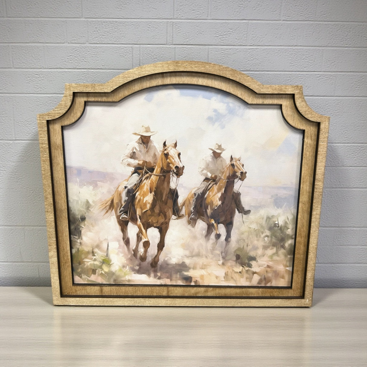 Cowboys Ride Canvas Photo