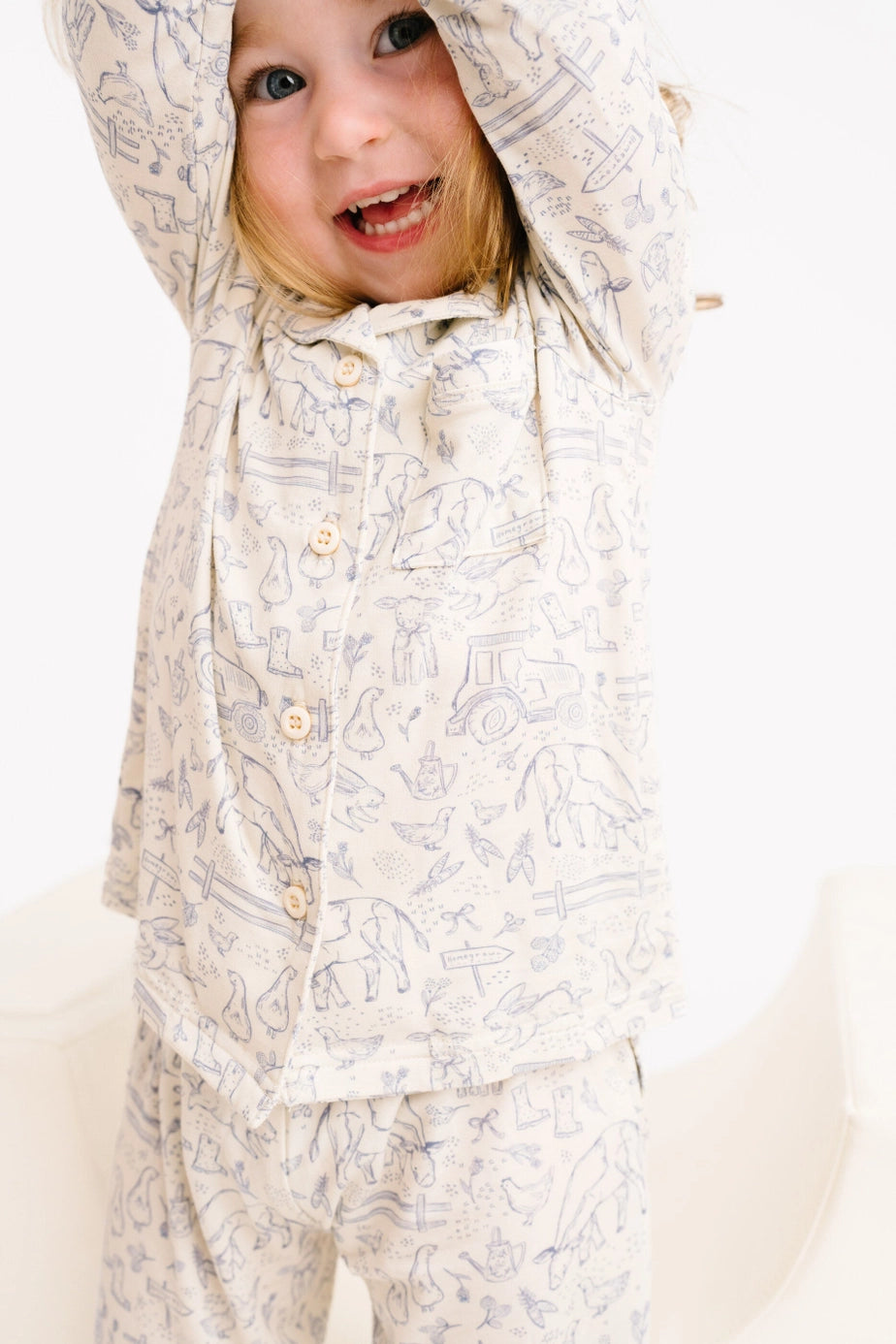 Sweet Homestead Bamboo 2-Piece Button-up PJ Set