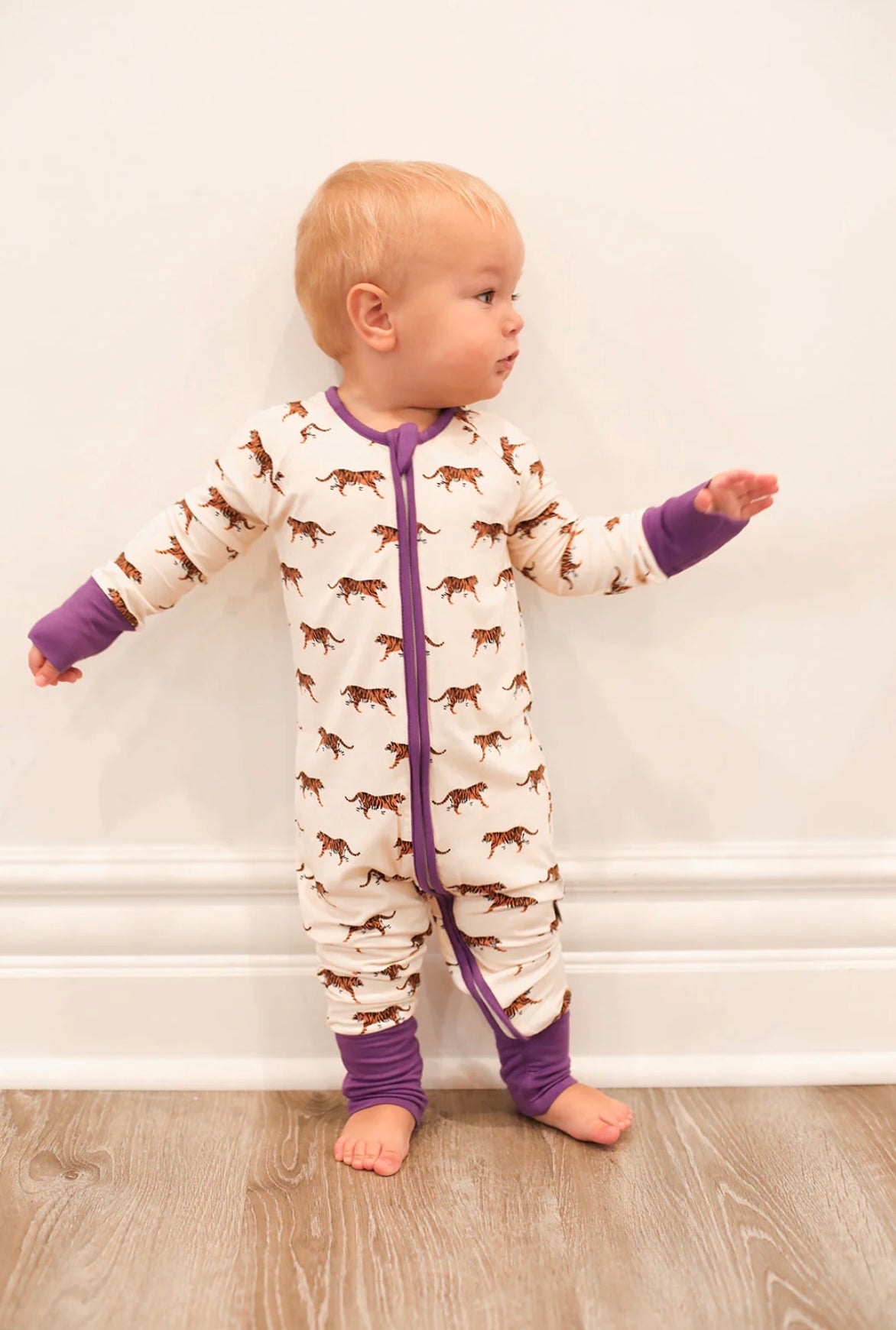 Geaux Tigers 2-Way Zipper Pj’s