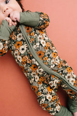 Rustic Blooms Bamboo Zipper PJ