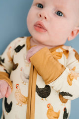 Backyard Chickens Bamboo Zipper PJ’s