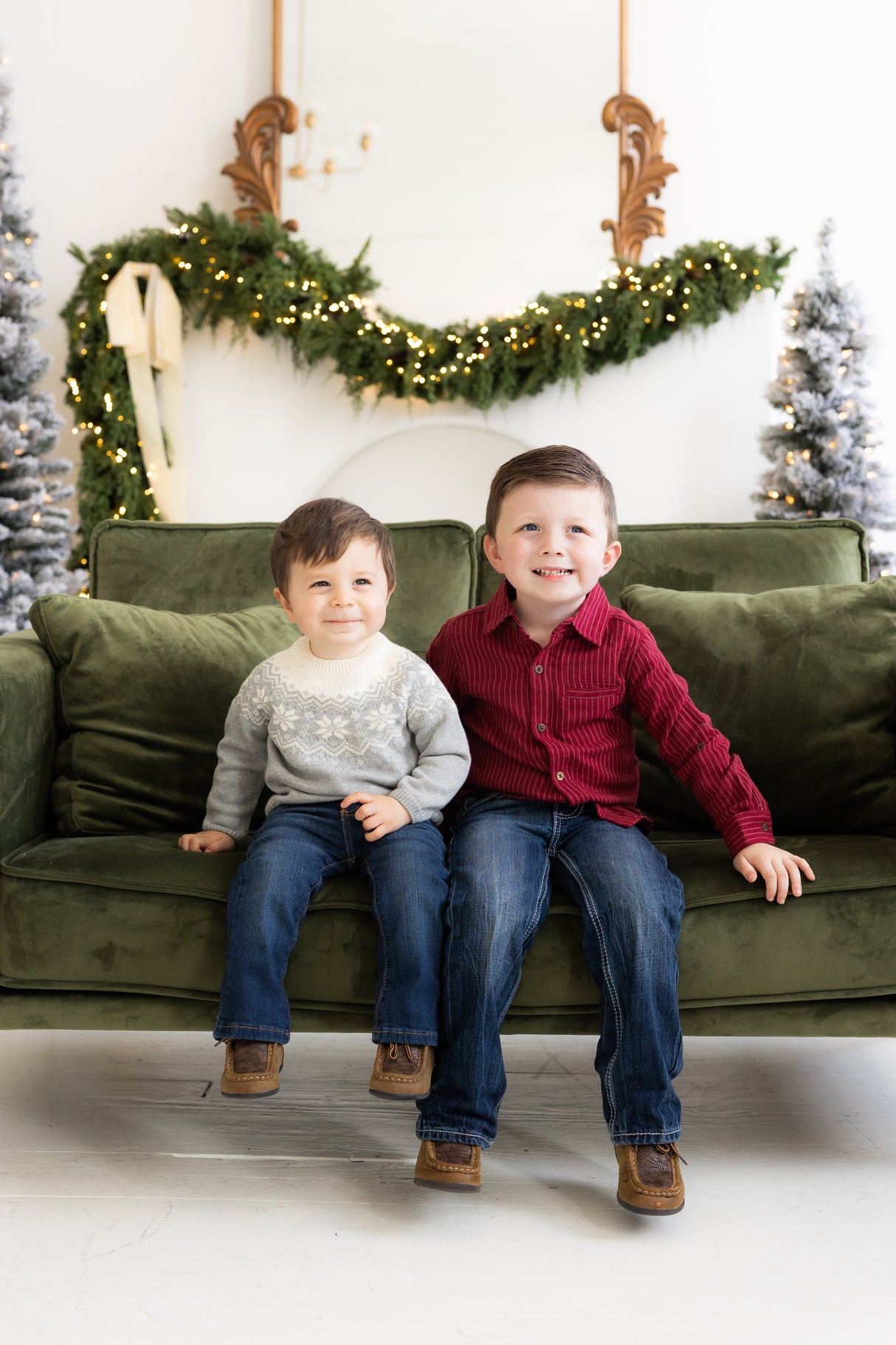 Burgundy Pinstripe Shirt