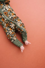 Rustic Blooms Bamboo Zipper PJ
