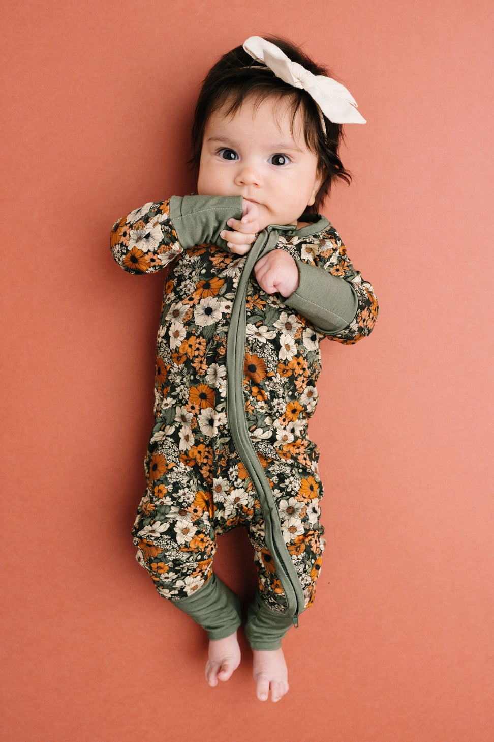 Rustic Blooms Bamboo Zipper PJ
