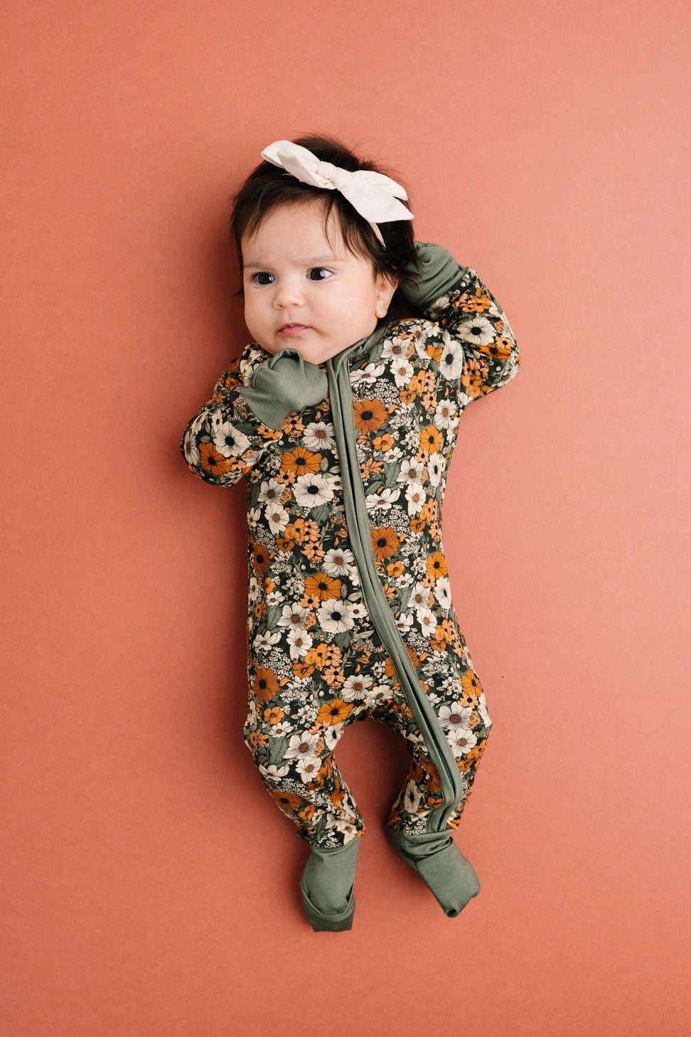 Rustic Blooms Bamboo Zipper PJ
