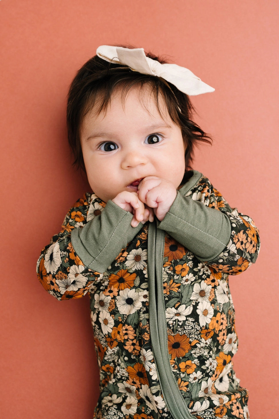 Rustic Blooms Bamboo Zipper PJ