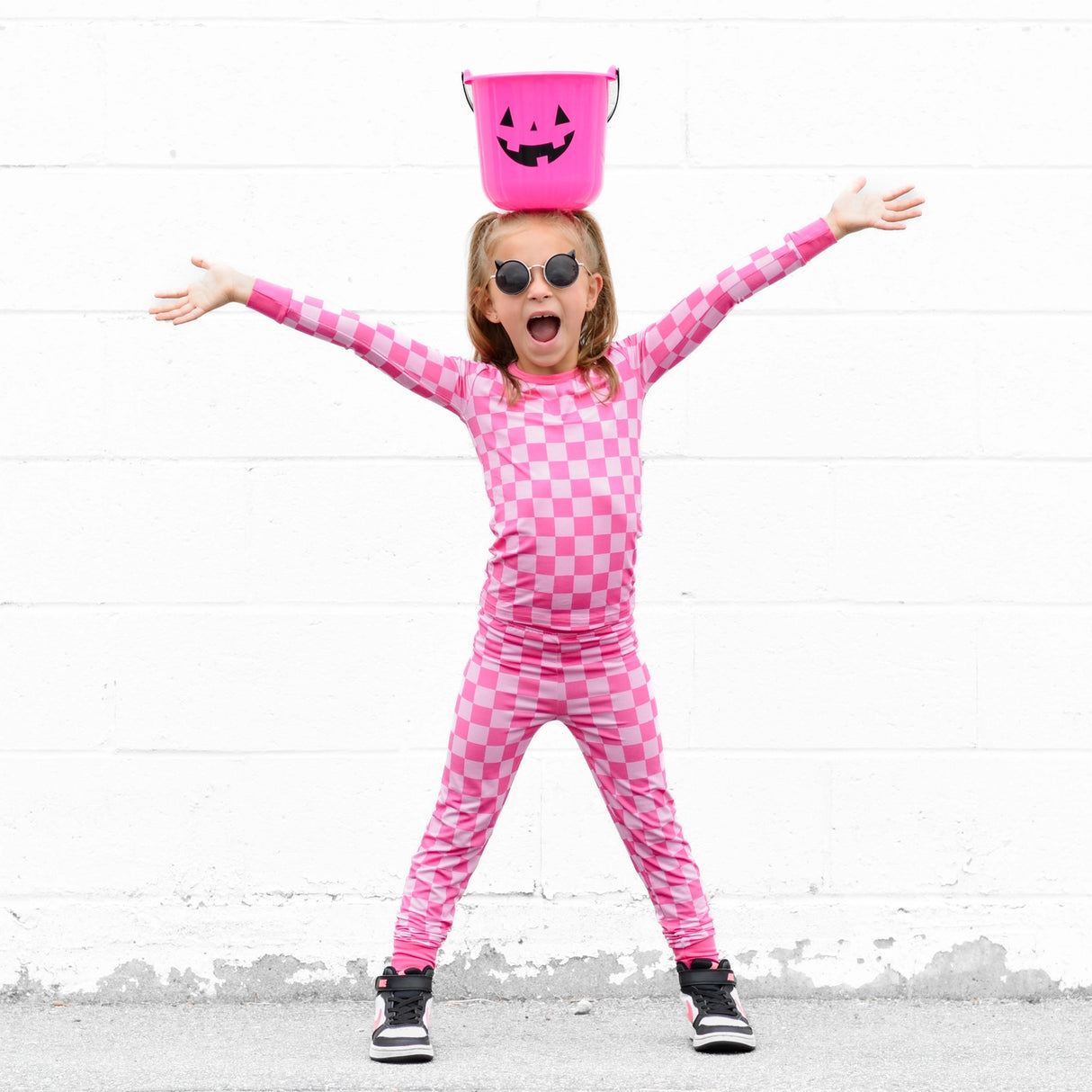 Pink Checkered 2-Piece PJ’s