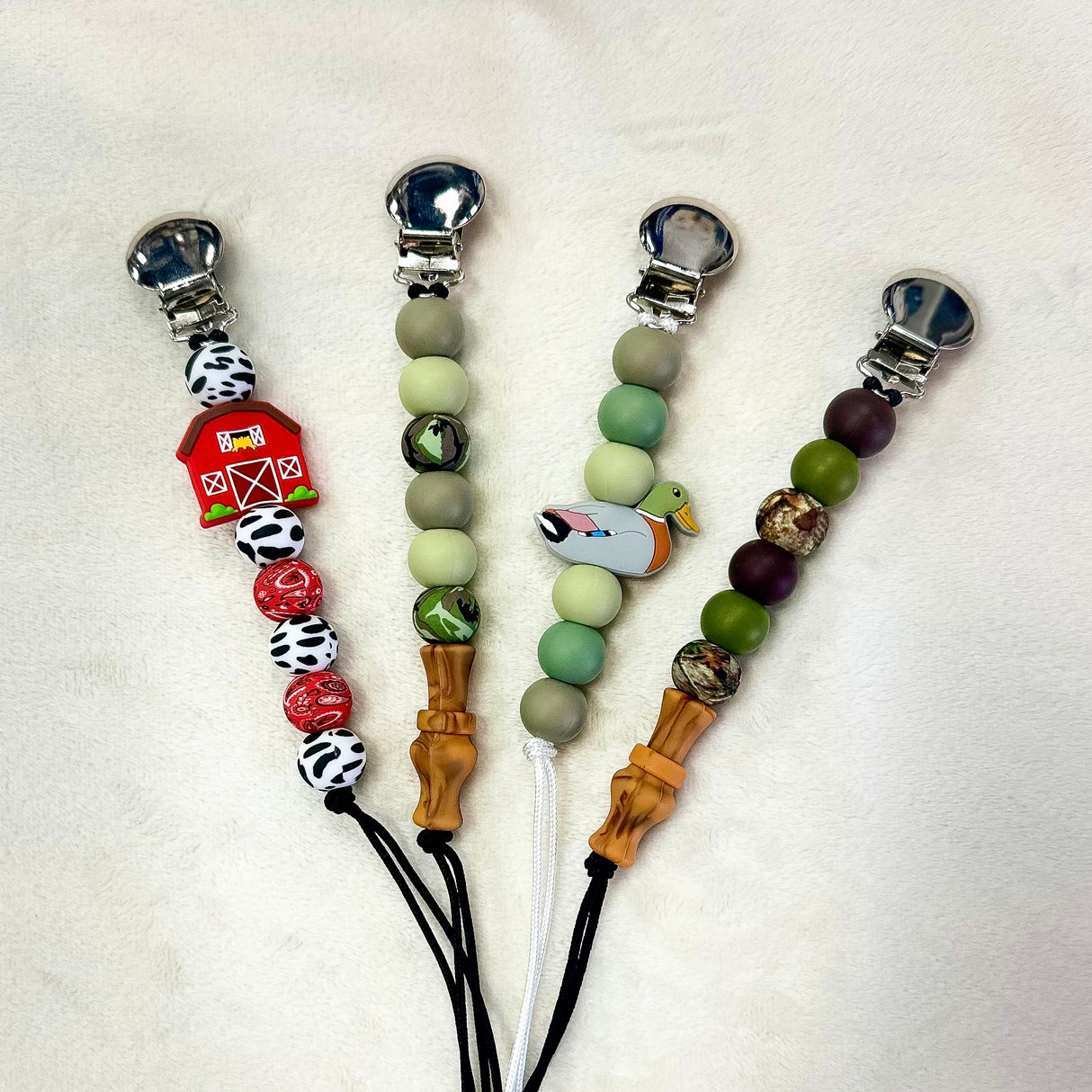 Mallard Duck Paci Clips