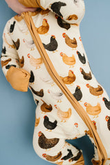 Backyard Chickens Bamboo Zipper PJ’s