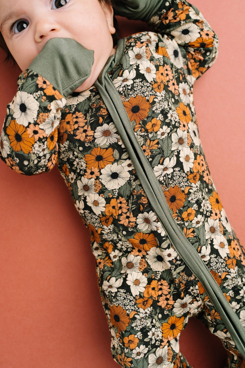 Rustic Blooms Bamboo Zipper PJ