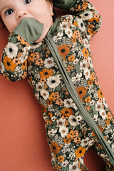 Rustic Blooms Bamboo Zipper PJ