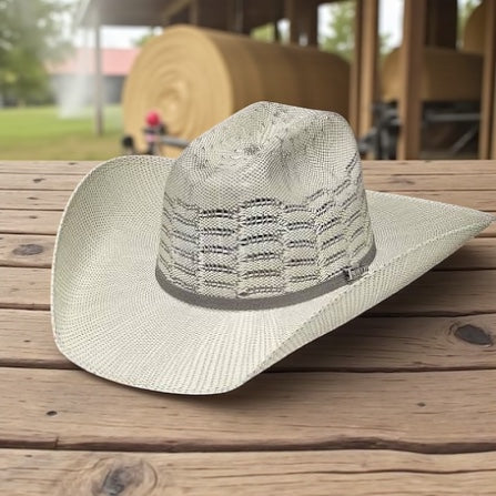 Adult Twister Bangora Grey Band Cowboy Hat