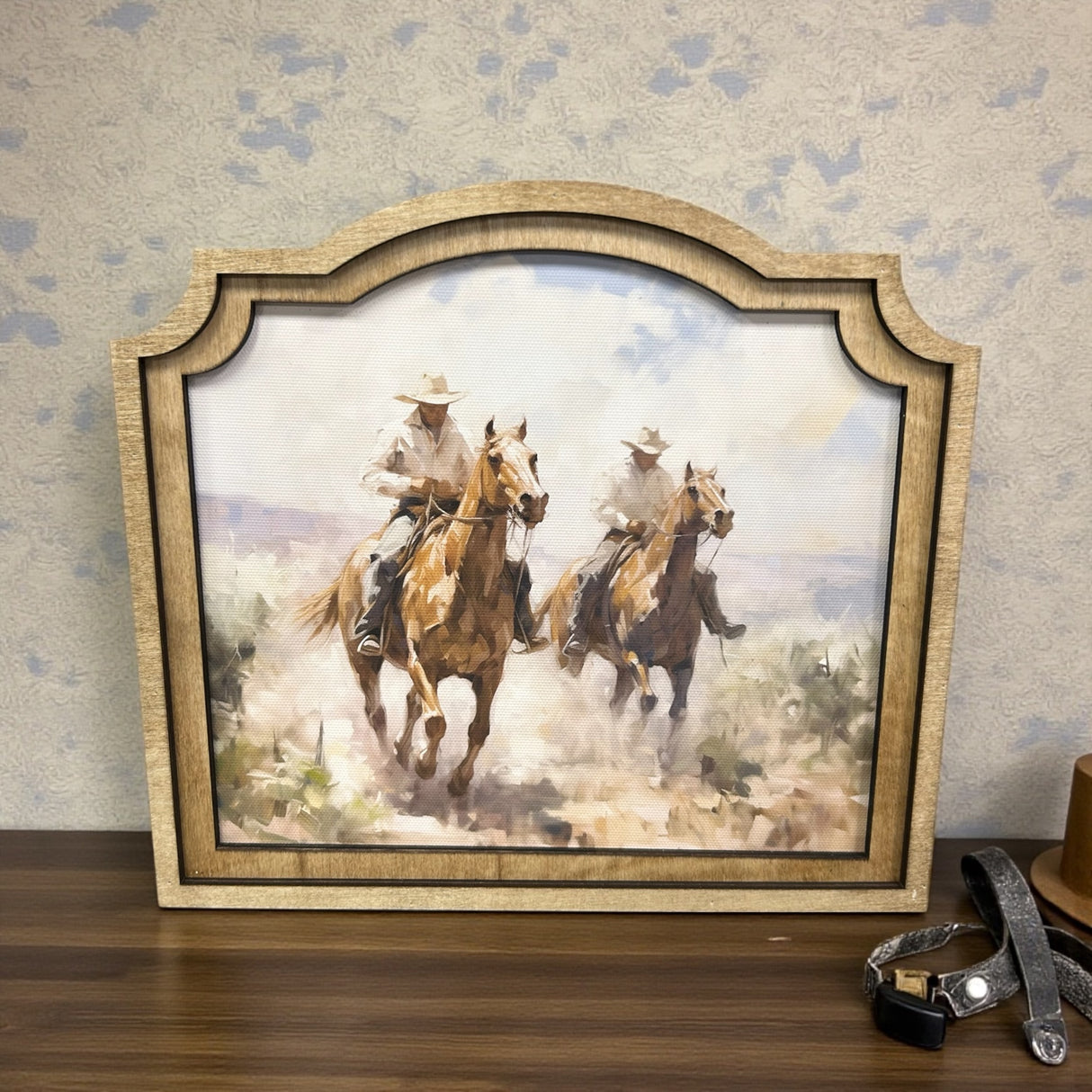 Cowboys Ride Canvas Photo