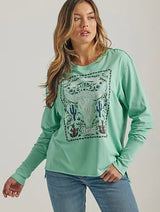 Women’s Dusty Jade Graphic L/S Tee