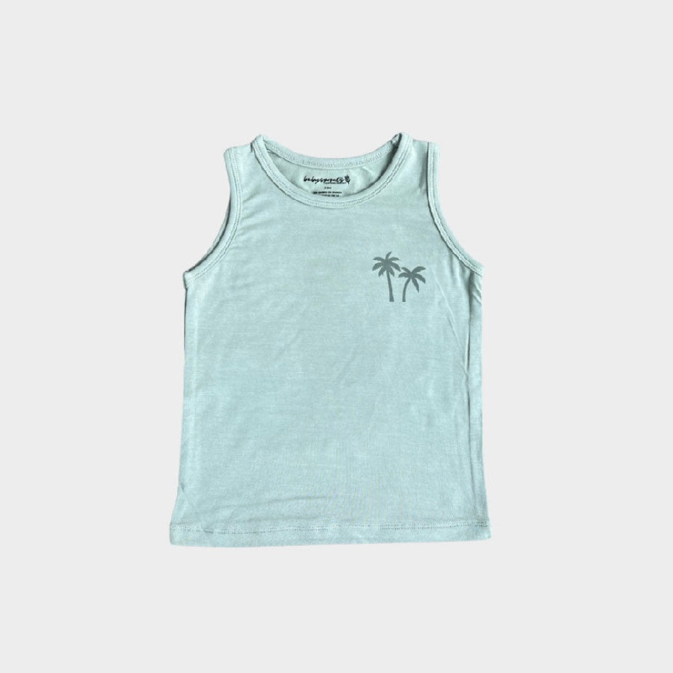 Palm Tree Bamboo Tank Top