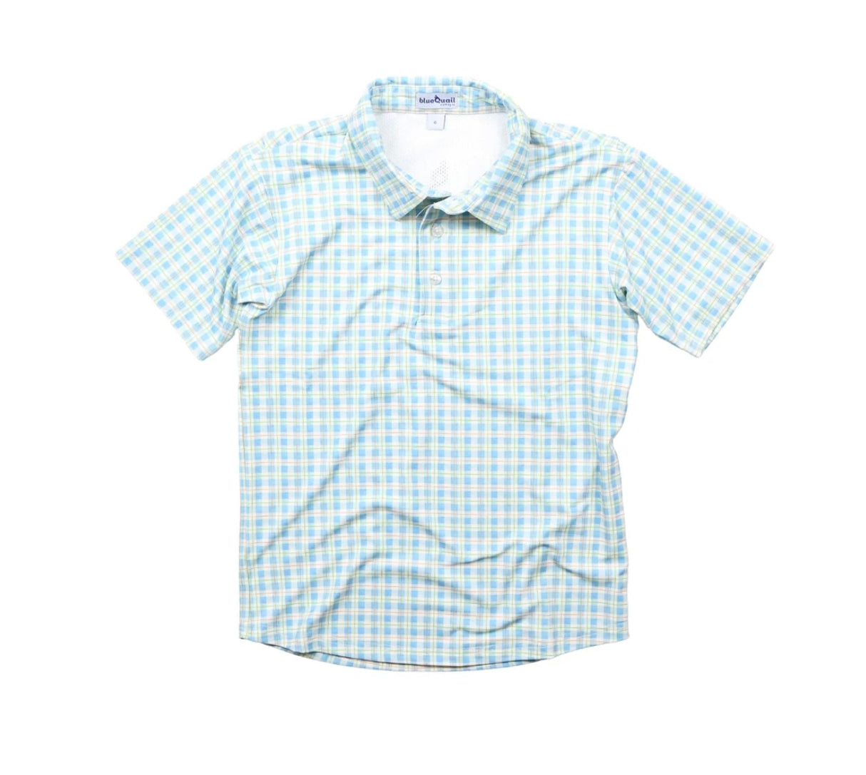 Watercolor Plaid Polo