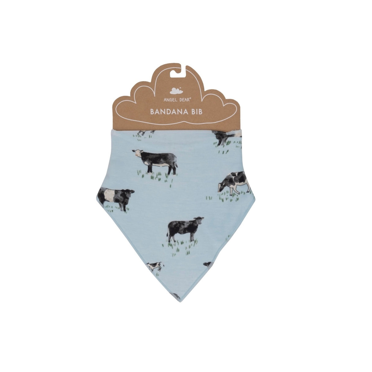 Black Cow Bamboo Bandana Bib