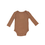 Pecan Brown Waffle Cone Bamboo Bodysuit