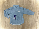 Boys Classic Long Sleeve - Blue Leaves