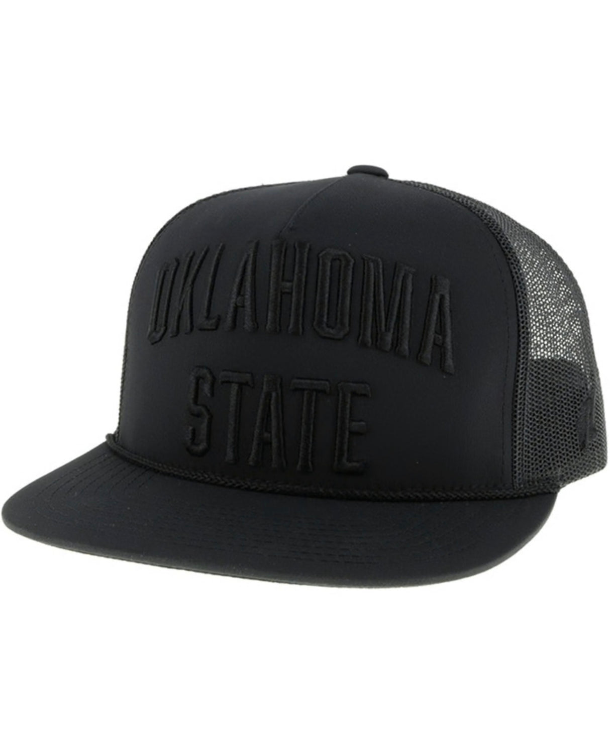 Hooey Oklahoma State 5 Panel Black Trucker