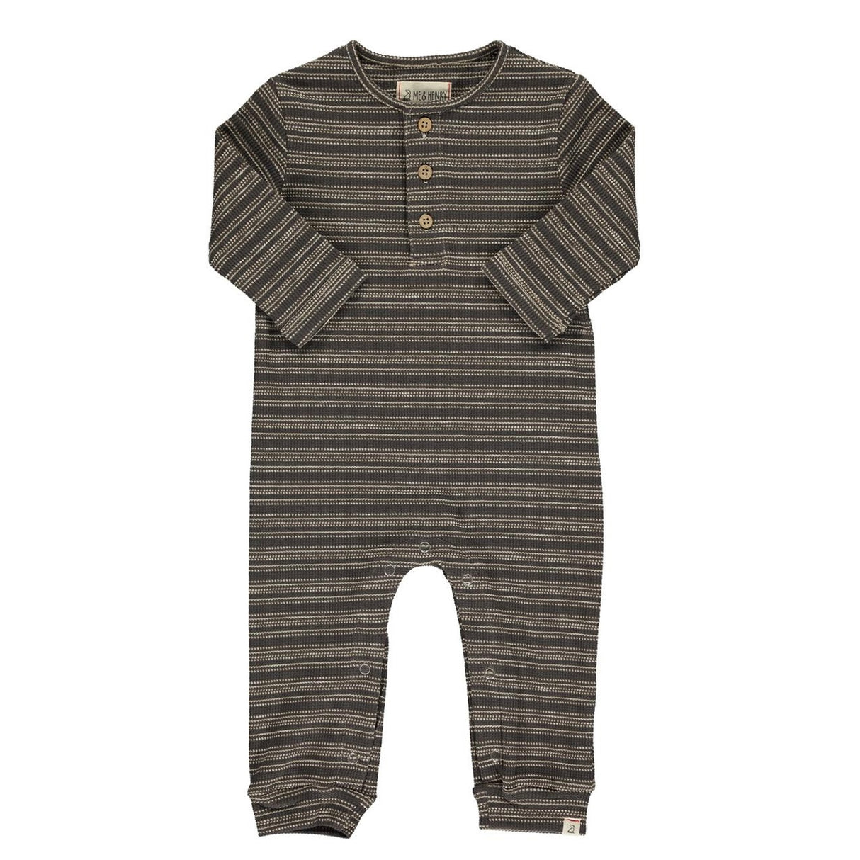 Tabby Brown Ribbed Romper