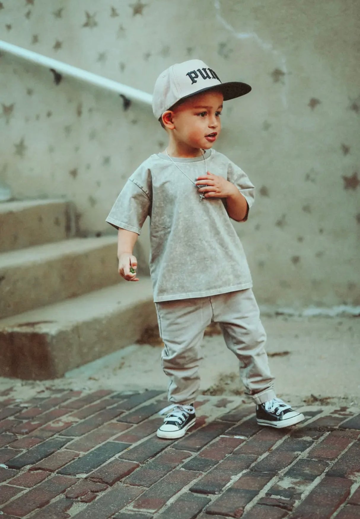 Tan Acid Washed Joggers