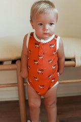 Longhorn Henley Onesie