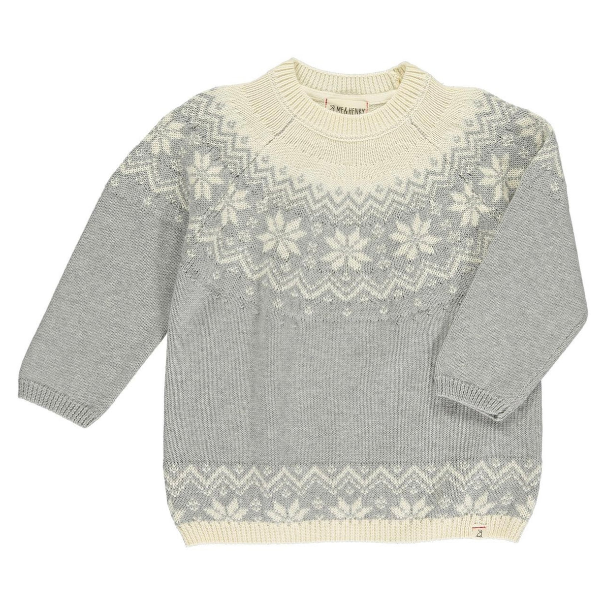 Grey Snowflake Sweater