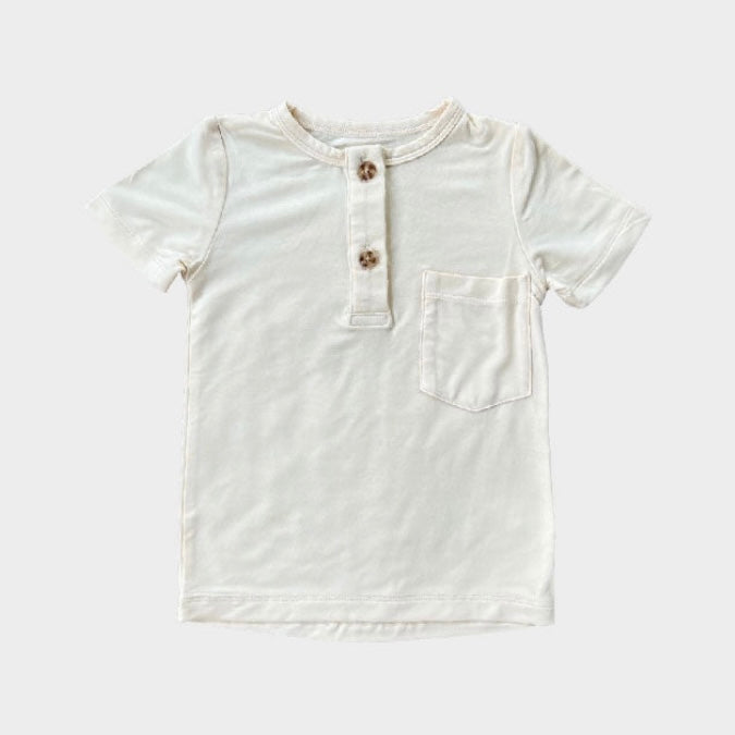 Cream Bamboo Henley