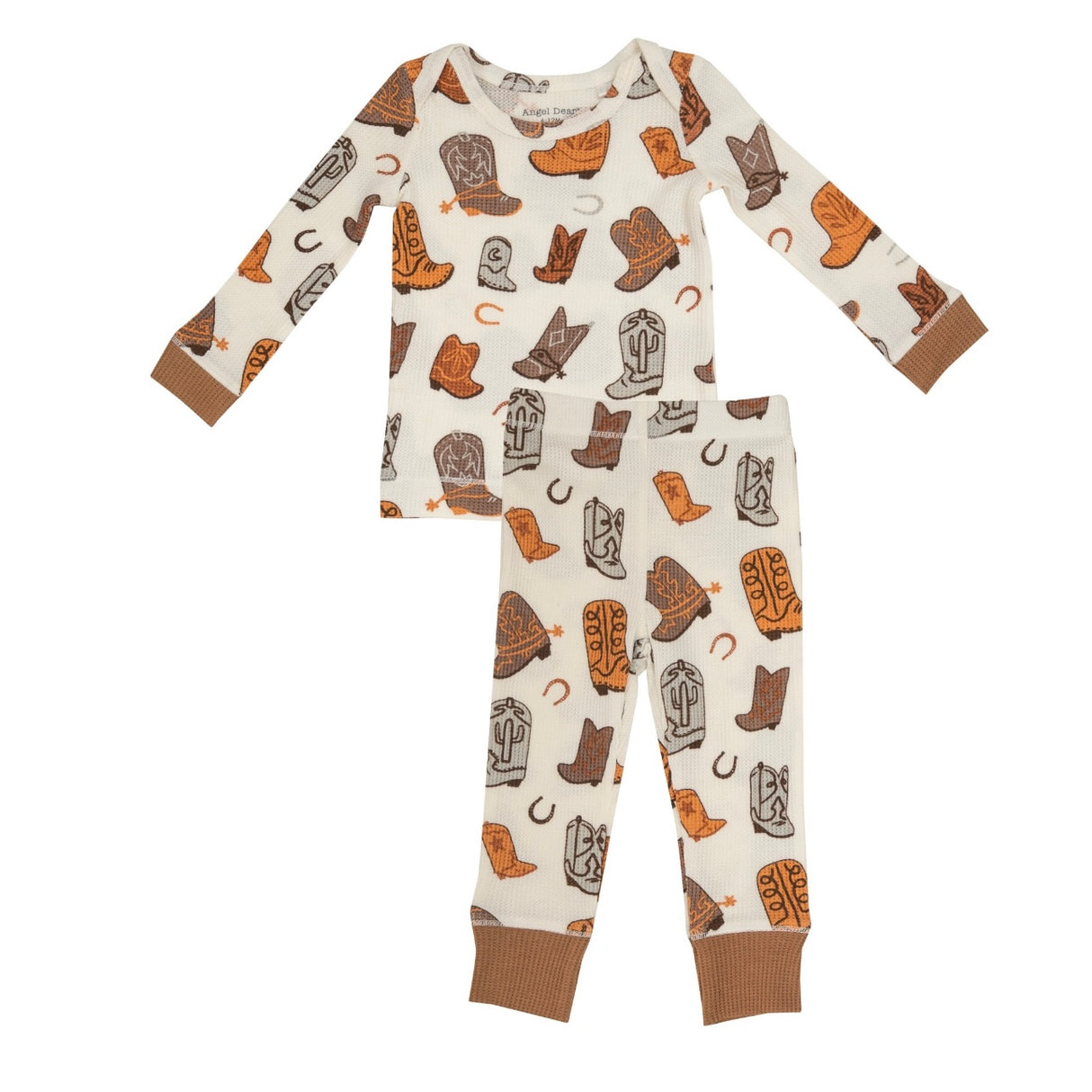 Brown Boots Waffle Cone PJ Set