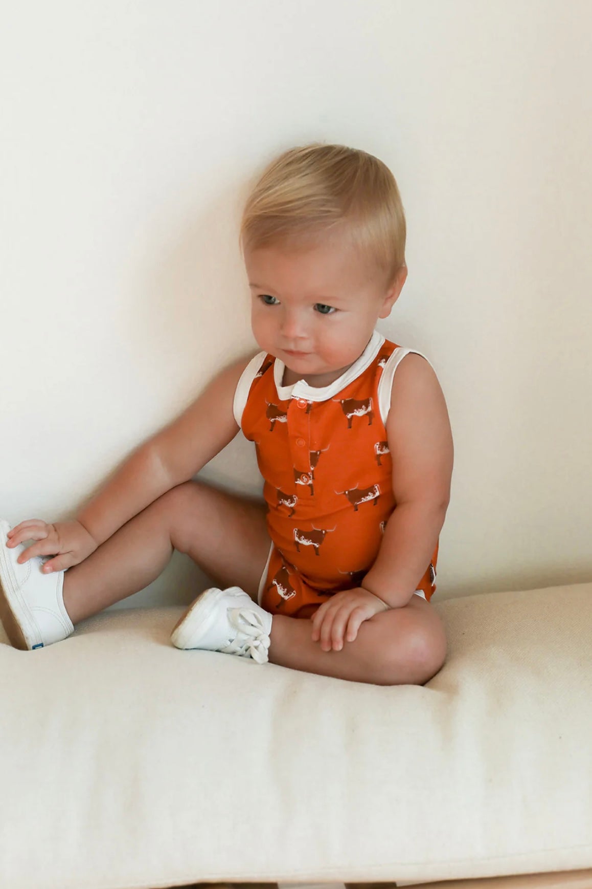 Longhorn Henley Onesie