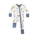 Baby Blue Cowboy Boots 2-Way Zipper PJ’s