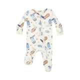 Baby Blue Cowboy Boots 2-Way Zipper PJ’s