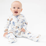 Baby Blue Cowboy Boots 2-Way Zipper PJ’s