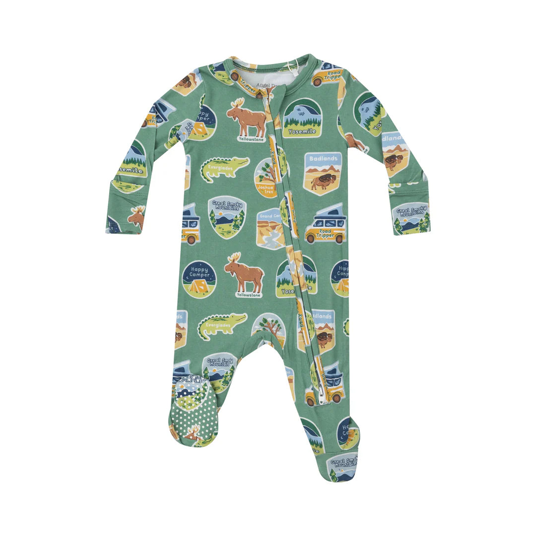 National Park Stickers 2-Way Zipper PJ’s