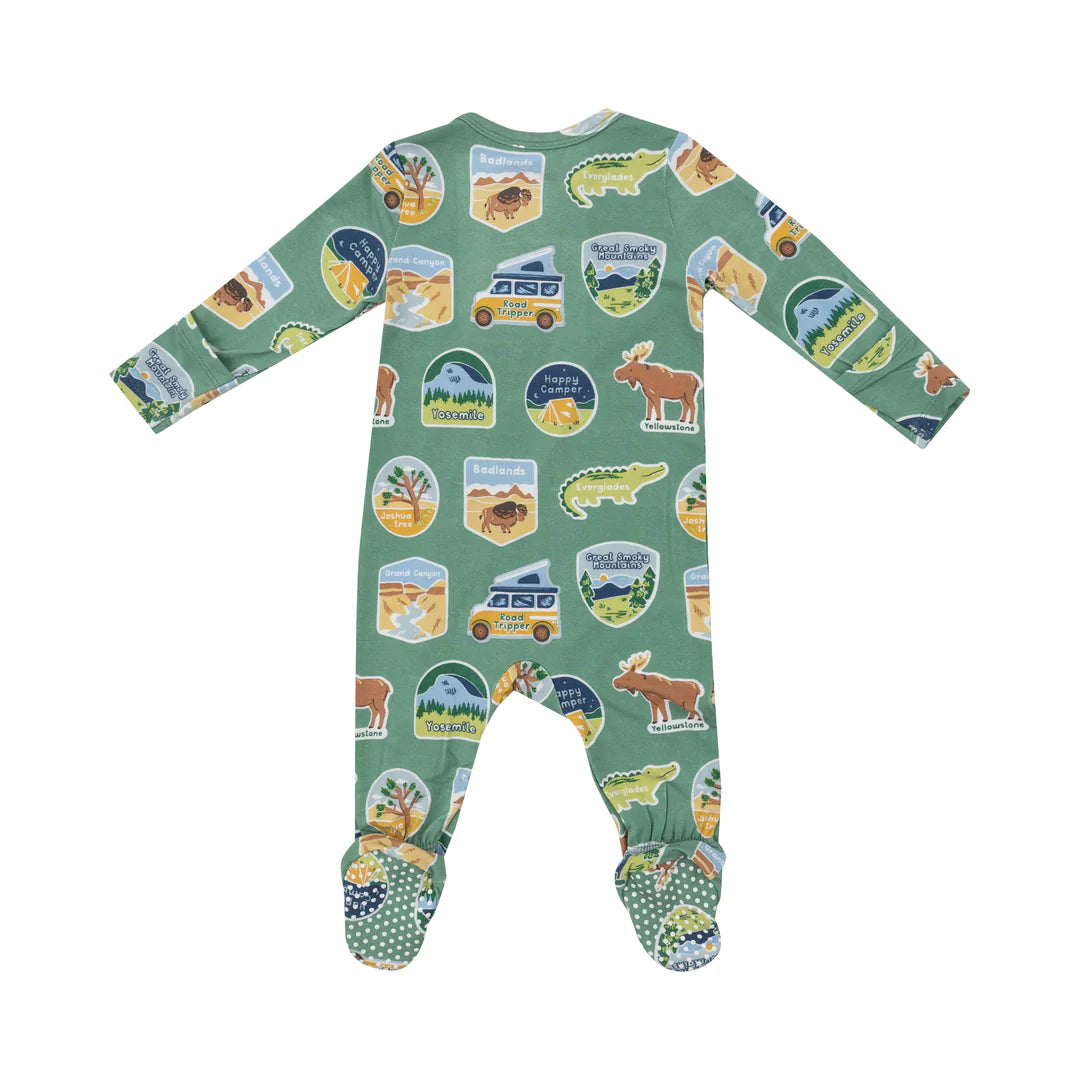 National Park Stickers 2-Way Zipper PJ’s