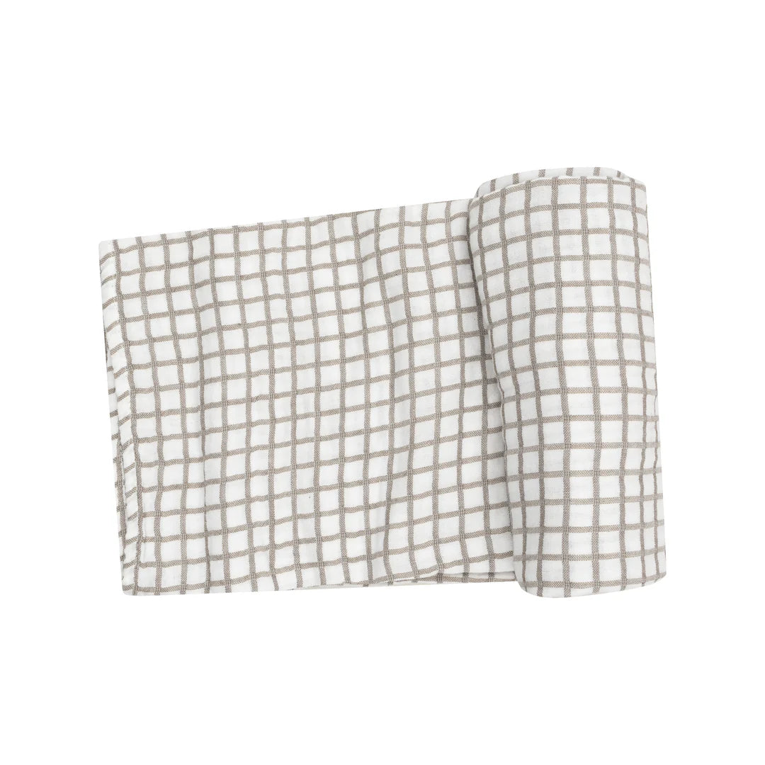 Cozy Plaid Swaddle Blanket