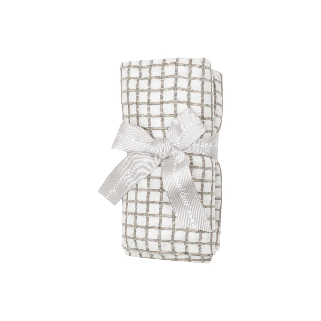 Cozy Plaid Swaddle Blanket