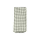 Mini Green Gingham Swaddle Blanket