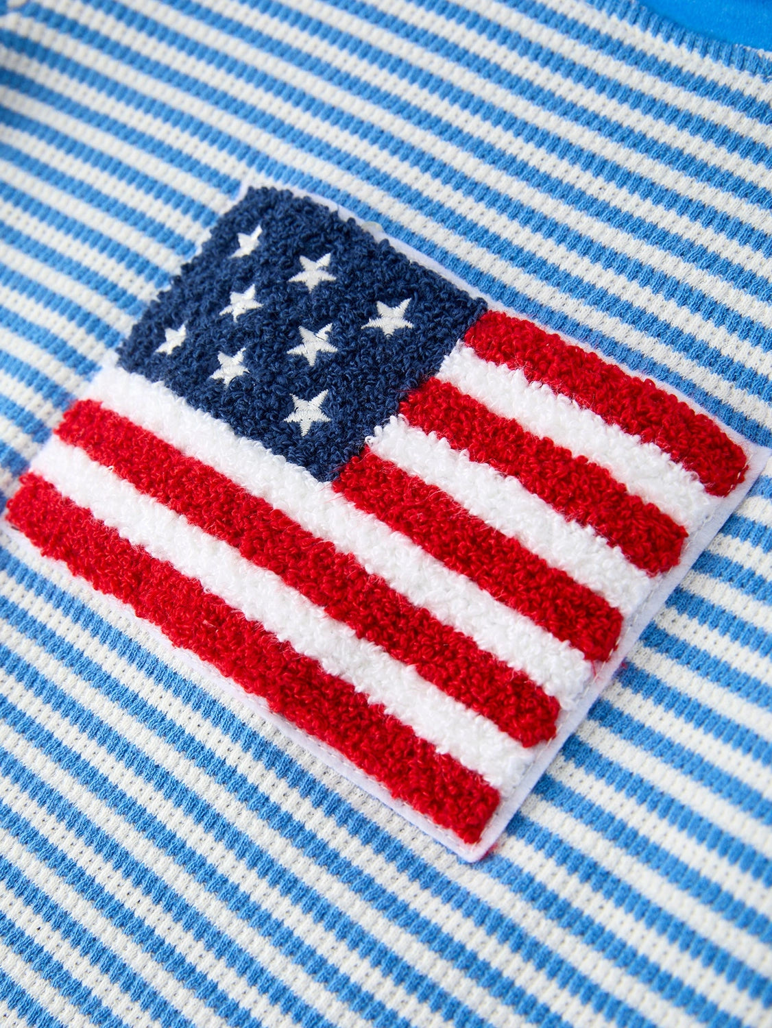 4th of July Flag Chenille Striped Set