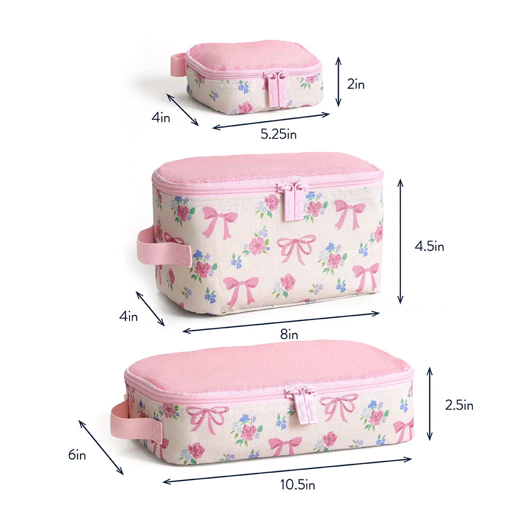 Ribbons & Roses Pack Like a Boss Packing Cubes