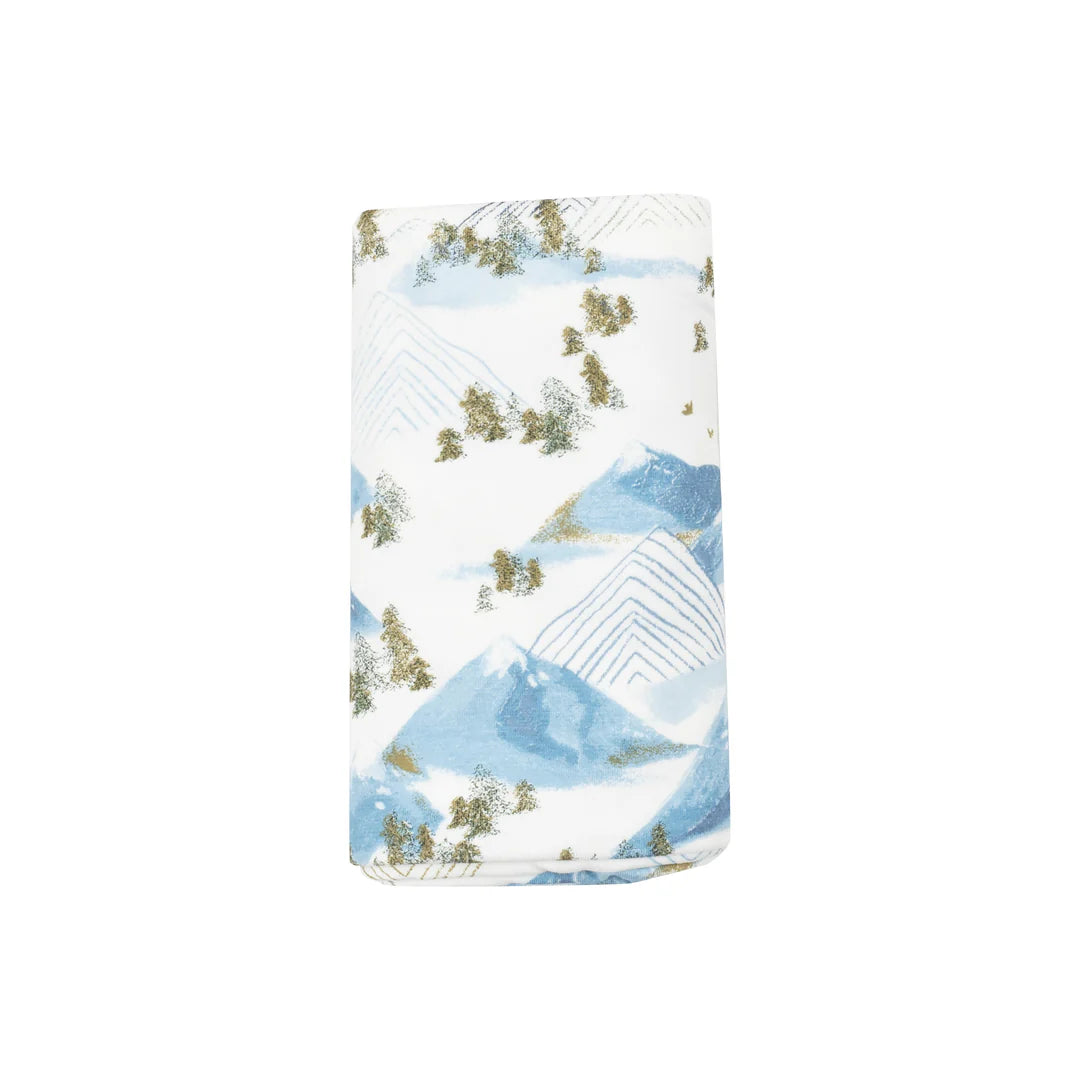 Geo Mountains Swaddle Blanket